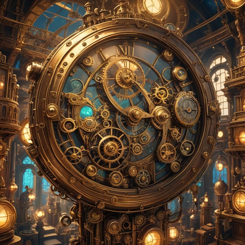 Steampunk Time Machine: A Journey Through Life
