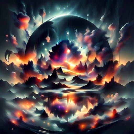 - Reflections collide like waves. -