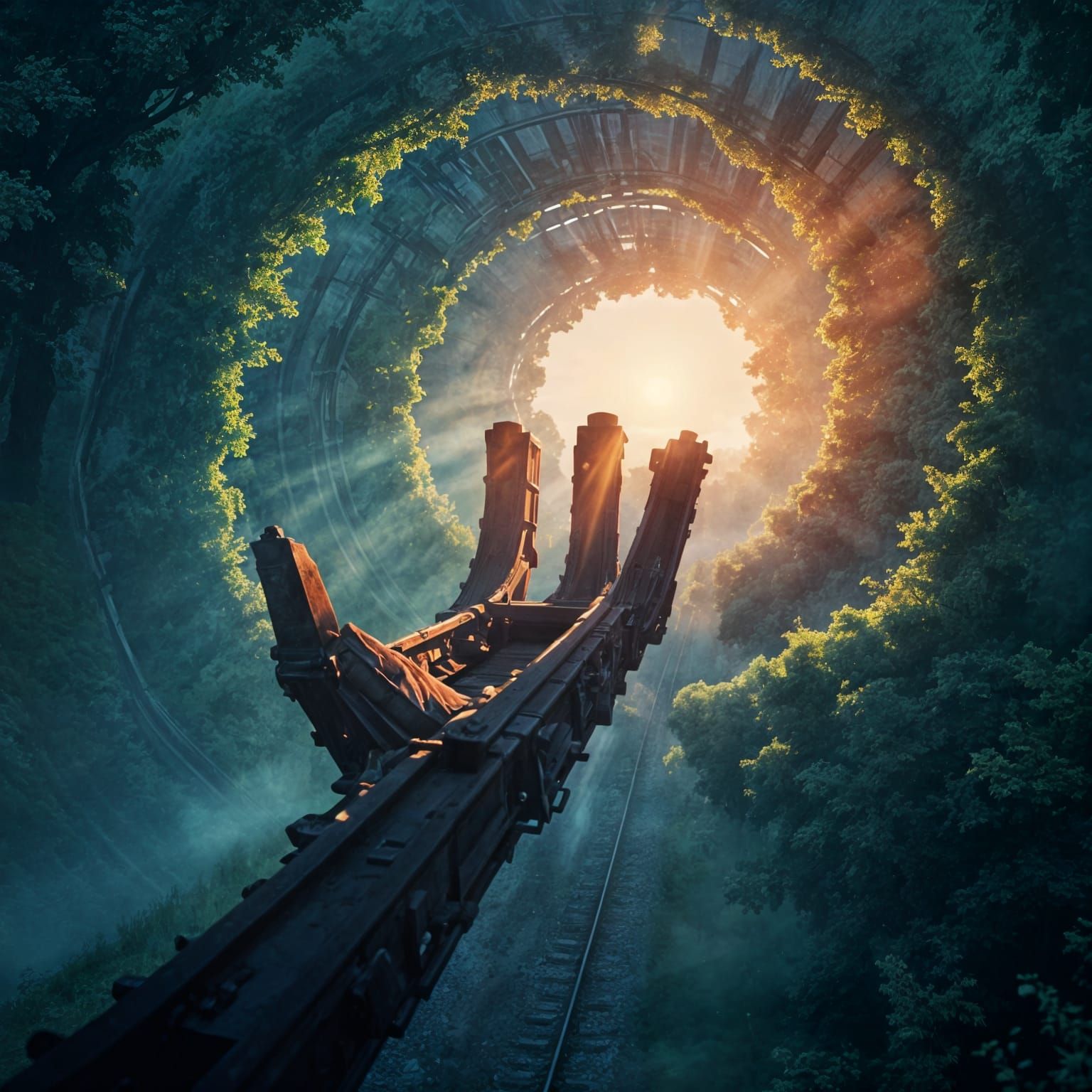 Train Track Vanishing Point