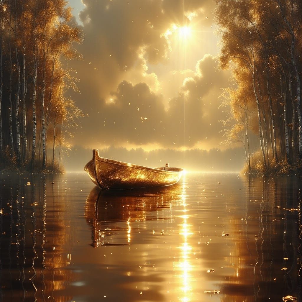 Surreal Easter Ocean Scene in Exquisite Flux Style