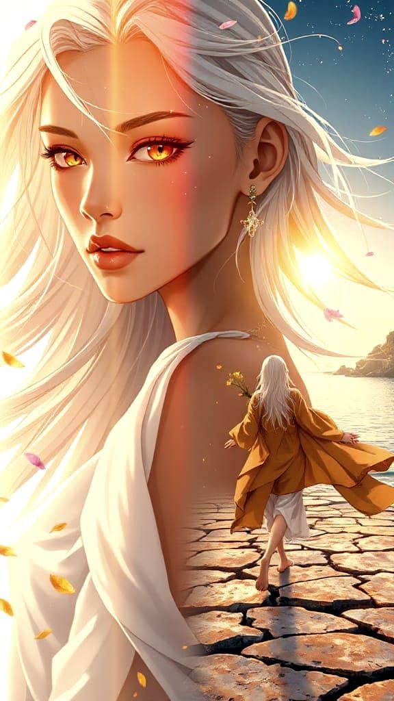 Ethereal Fantasy Portrait in Anime Style