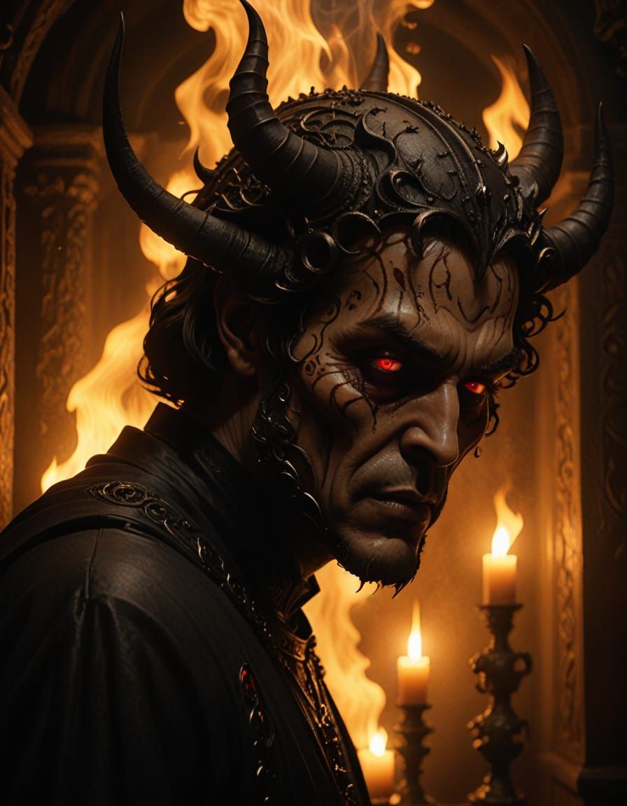 Gothic Devil's Advocate in Hellish Chamber