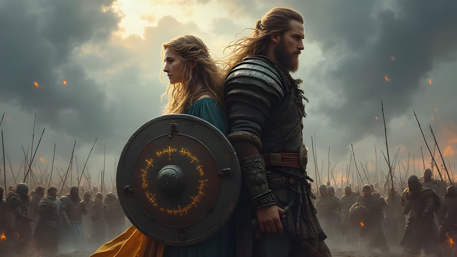 Epic Nordthra Style: Shieldmaiden and Viking Unity