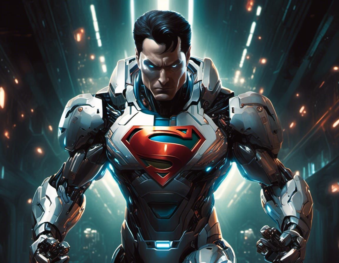 Cyborg Superman Punches Through Wall