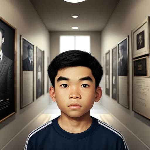 Boy Looks Up to His Hero in Hall of Fame