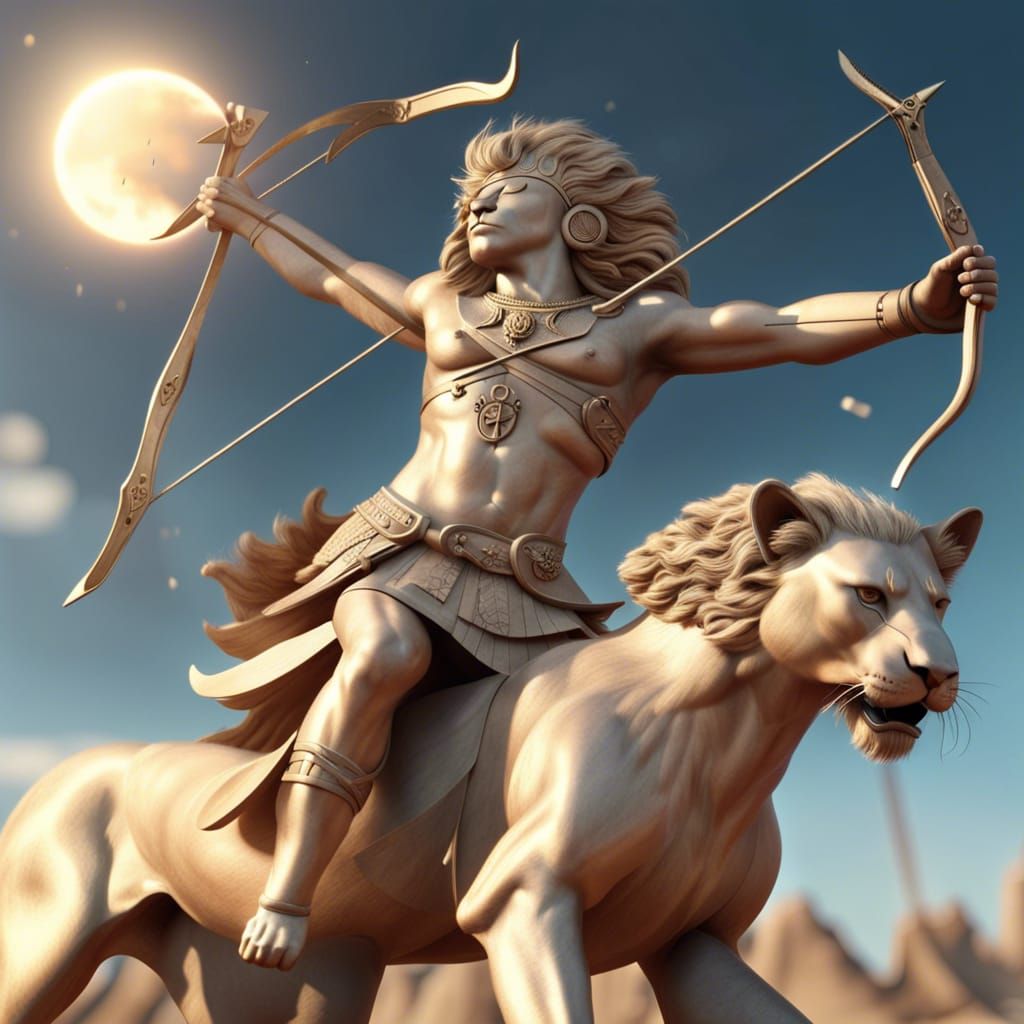 Warrior Lion Man with his ally