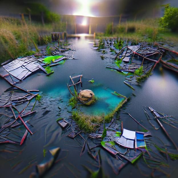 Abandoned Pond in 3D