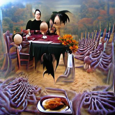 Gothic Surrealism: A Thanksgiving Dinner