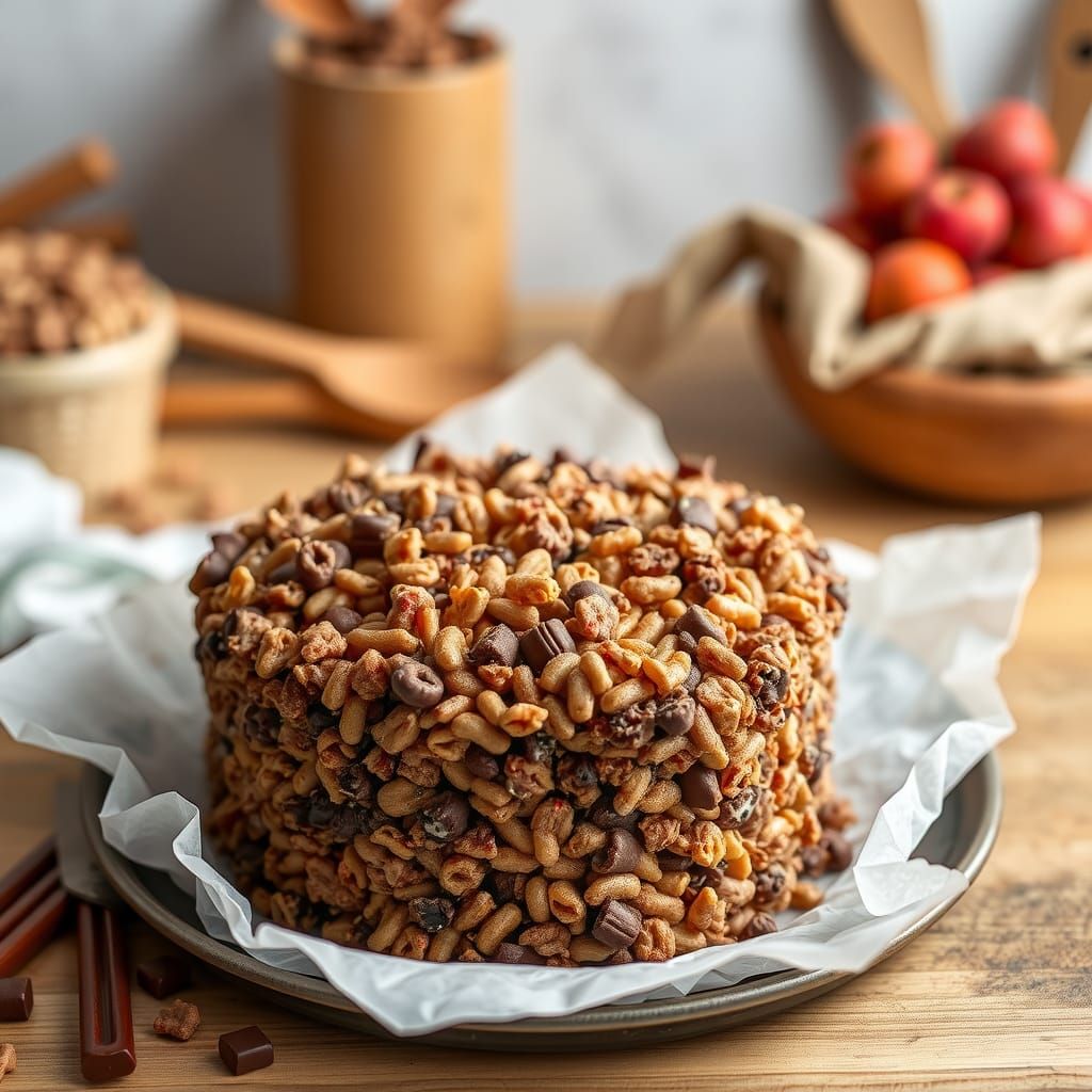 Chocolate Rice Crispy Cake