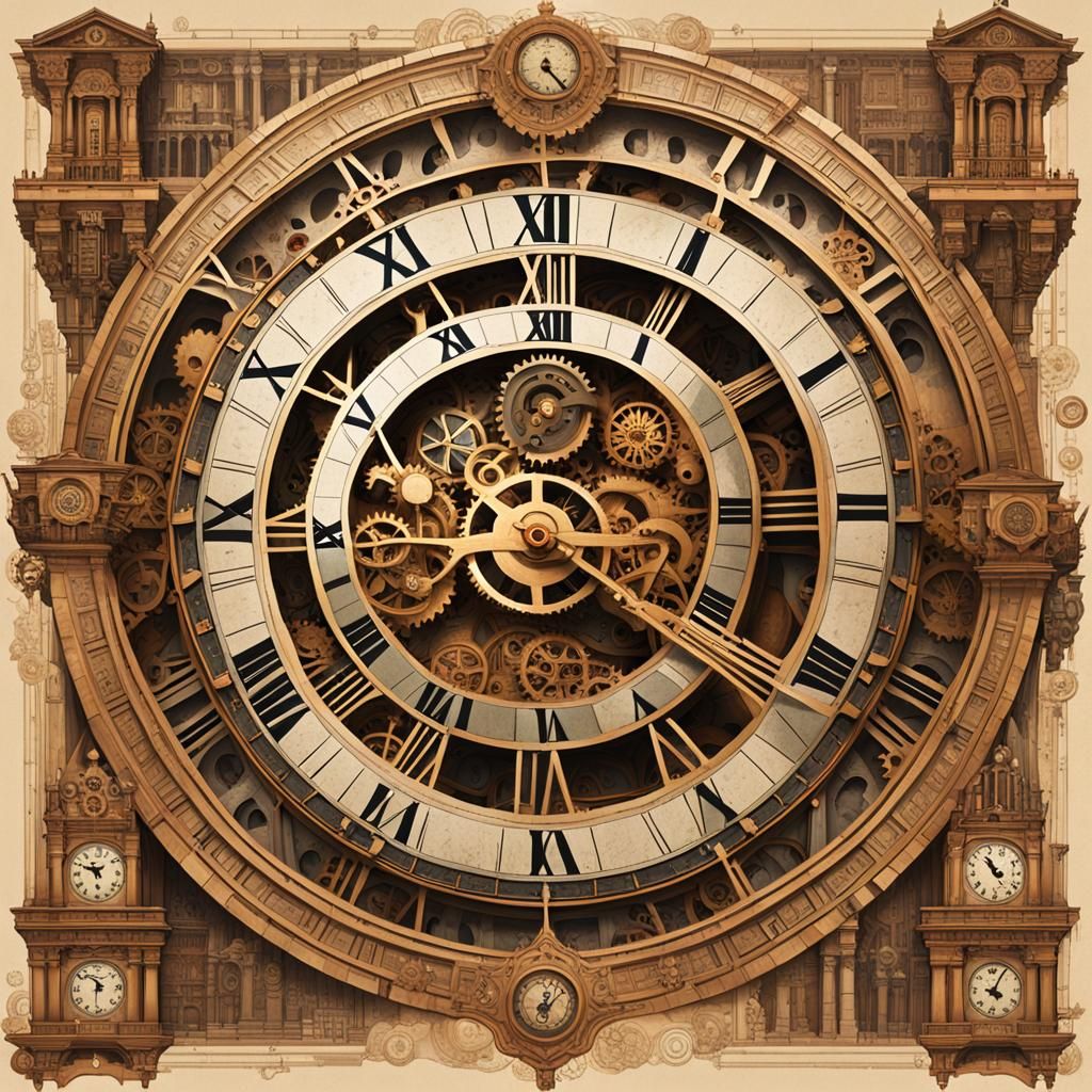 Grand Clock Tower with Epoch Symbols