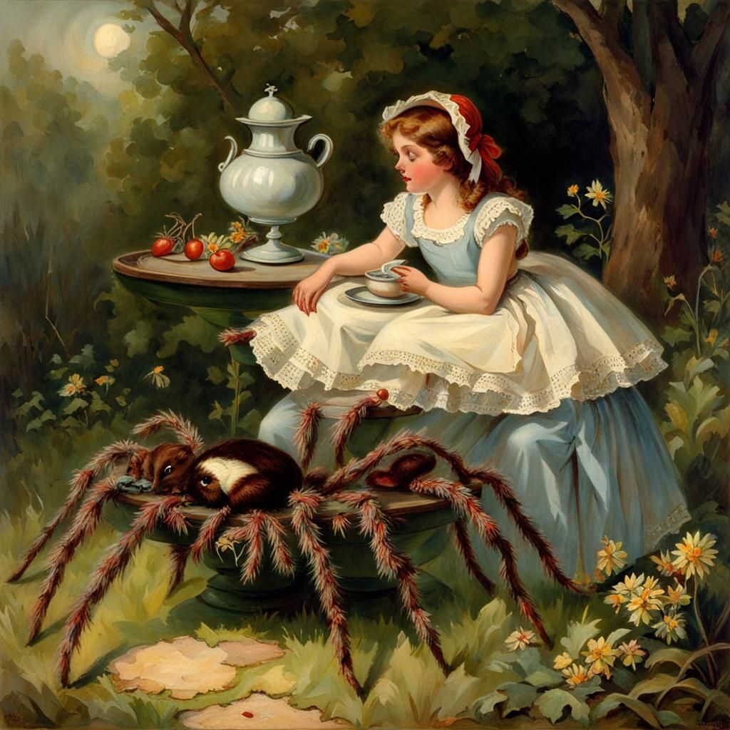 Little Miss Muffet and the Spider