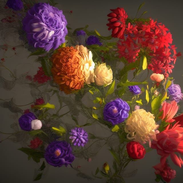 Floral Weaponry in Renaissance Style