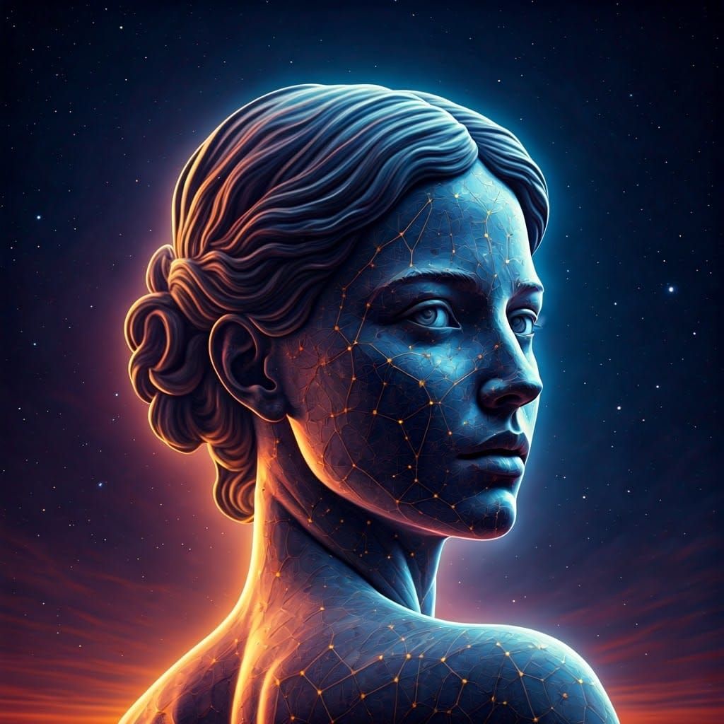 Face in the Constellation: A Hyperrealistic Celestial Portra...