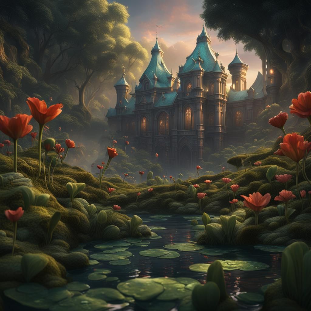 Frog Chorus Director's Dramatic Exit: A Matte Painting