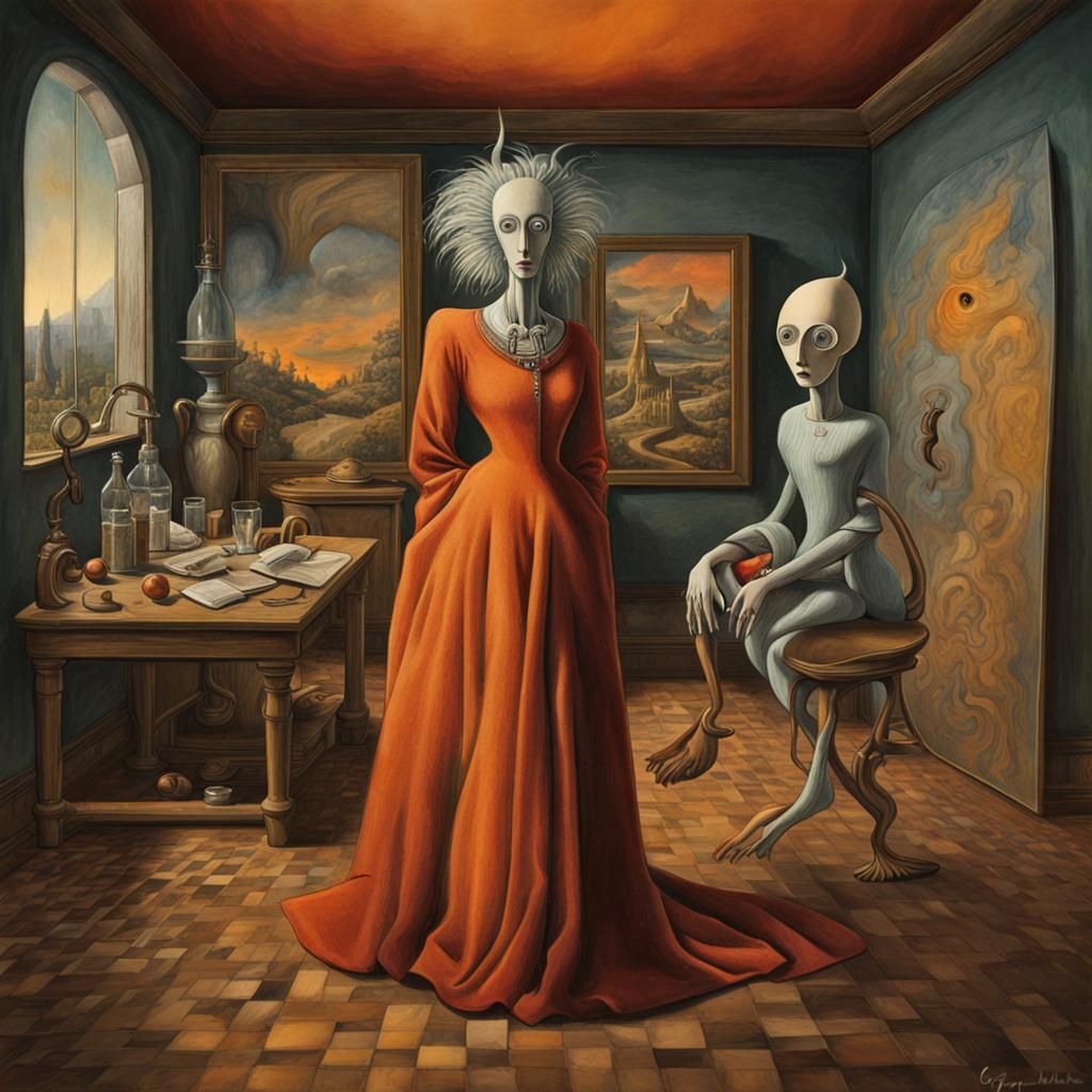 Surreal Dreamscape in Magical Realism Style