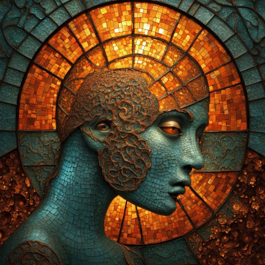 Valley of Druids: Alex Grey Style Vision