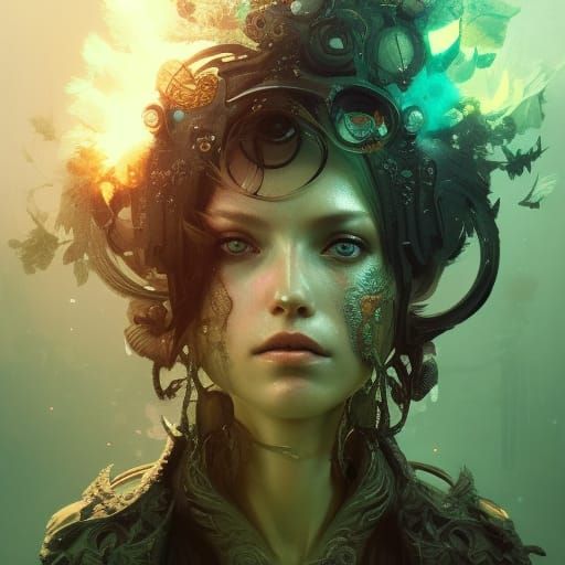 Michelle Pfeiffer Portrait in Hyperdetailed Fantasy Style