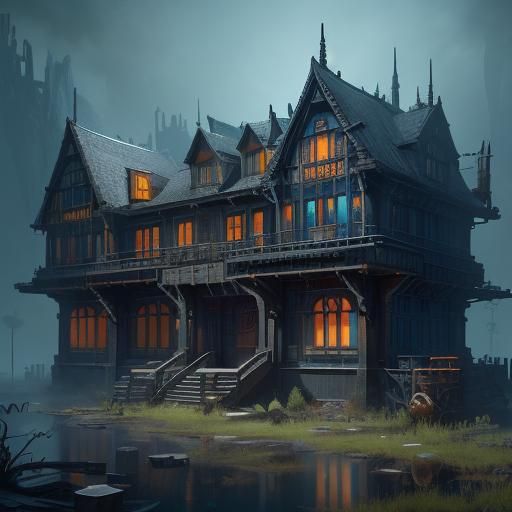 Detailed Telephone Exchange: Fantasy Concept Art