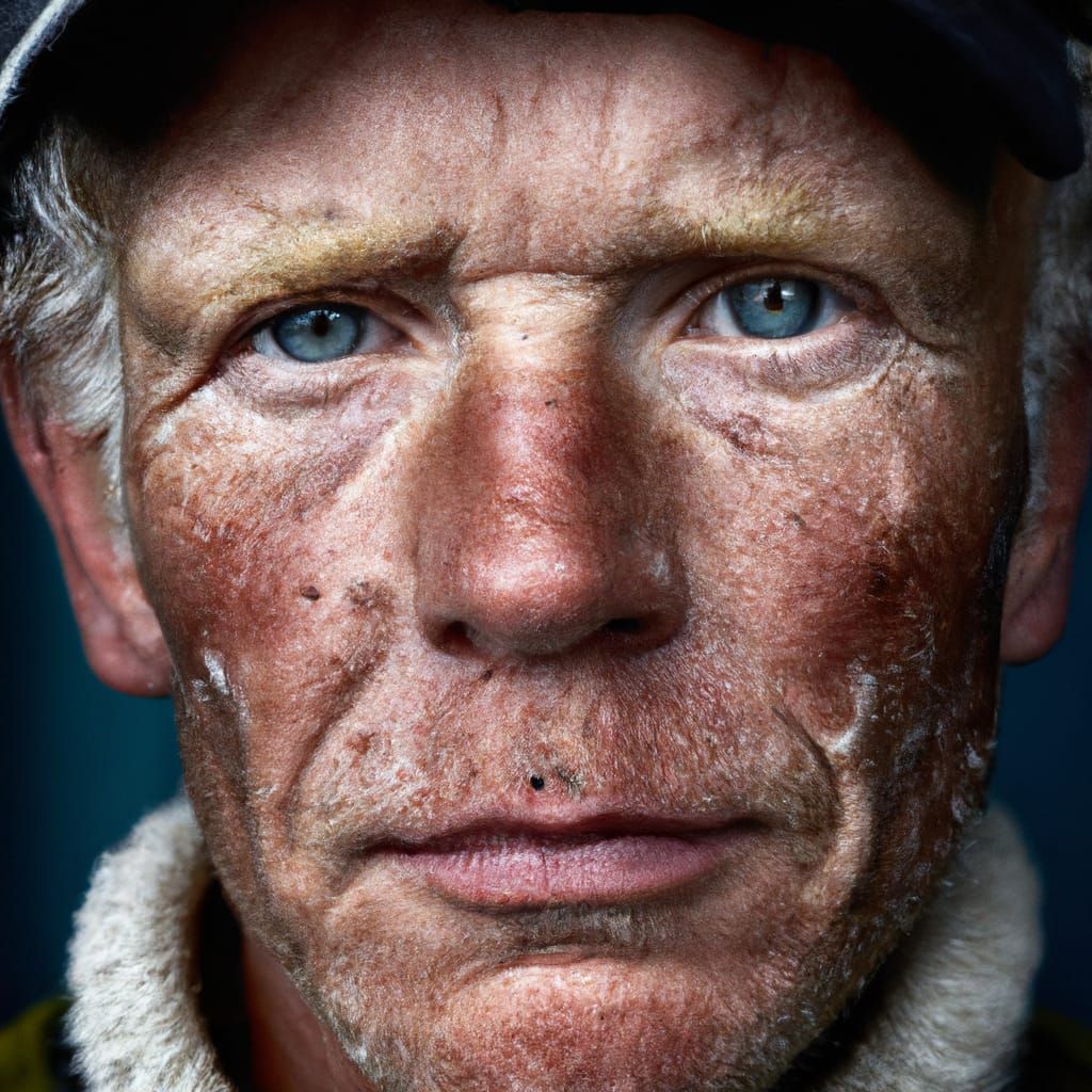 Dutch Fisherman Portrait in Professional Photography Style
