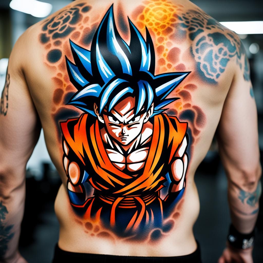 Goku Tattoo: Professional Photography with Bokeh