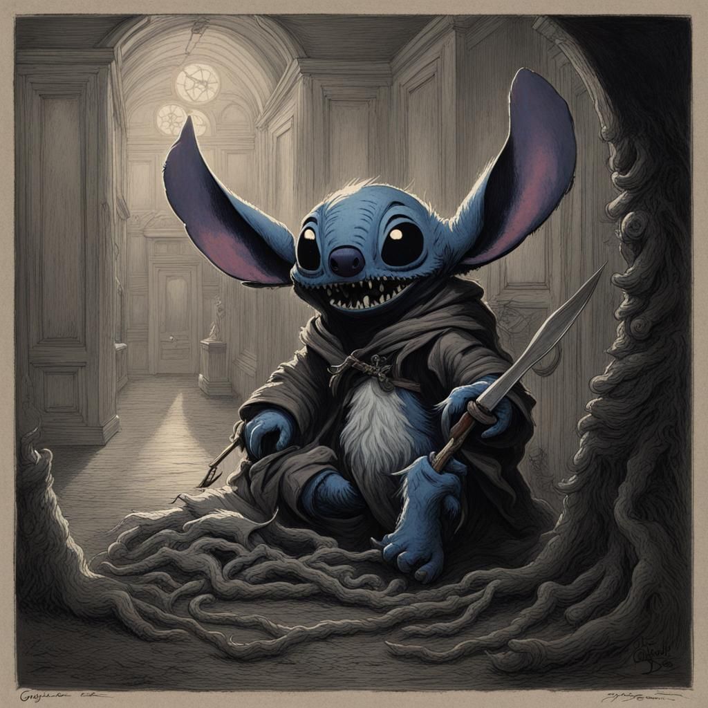 Horrific Creature in the Style of Gustave Doré