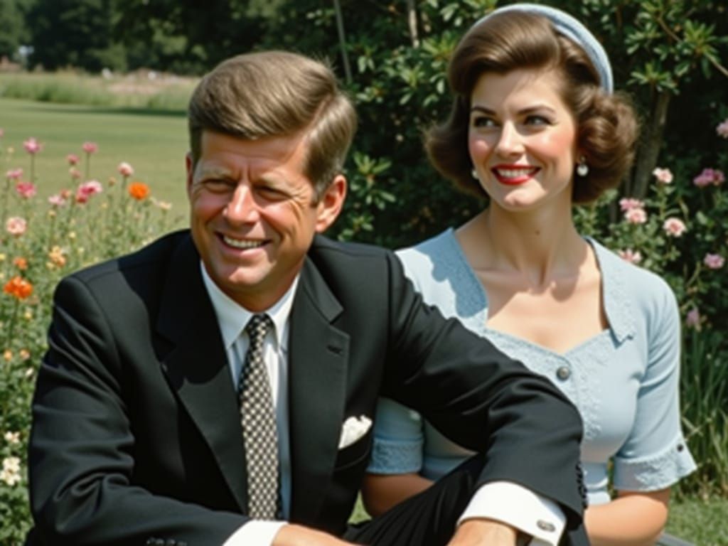 John and Jacqueline Kennedy: A Rockwell-esque Portrait