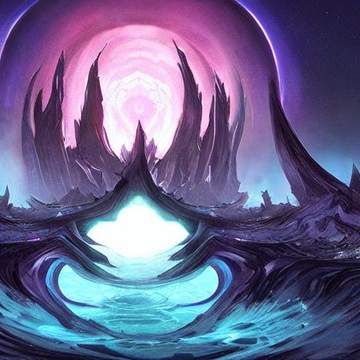 Eldritch Obsidian Gateway to Another World