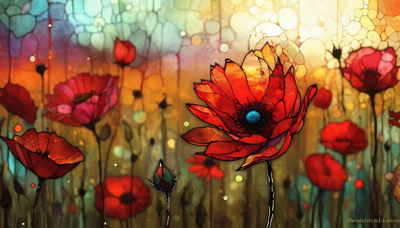 Vibrant Stained Glass Art Brut by Leading Artists