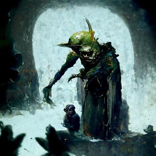 Horrific Goblin in the Style of Doré