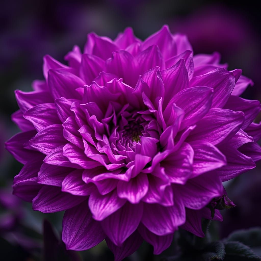 Hyperrealistic Purple Hues with Intricate Details