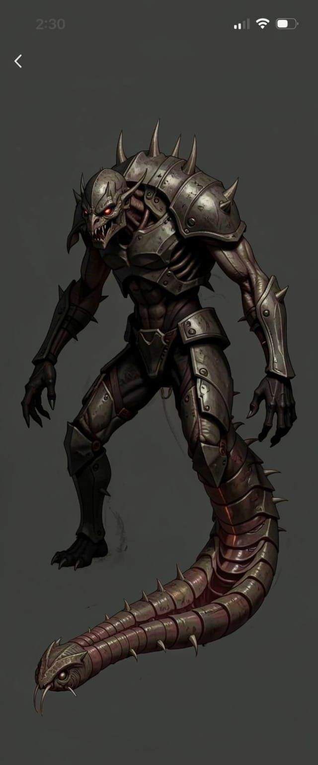 Armored Sci-Fi Creature Concept Art
