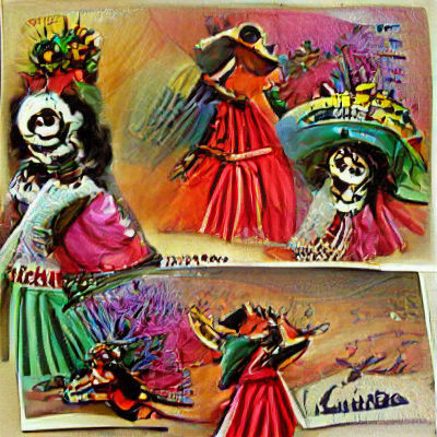 Elegant La Catrina in Día de Muertos Style