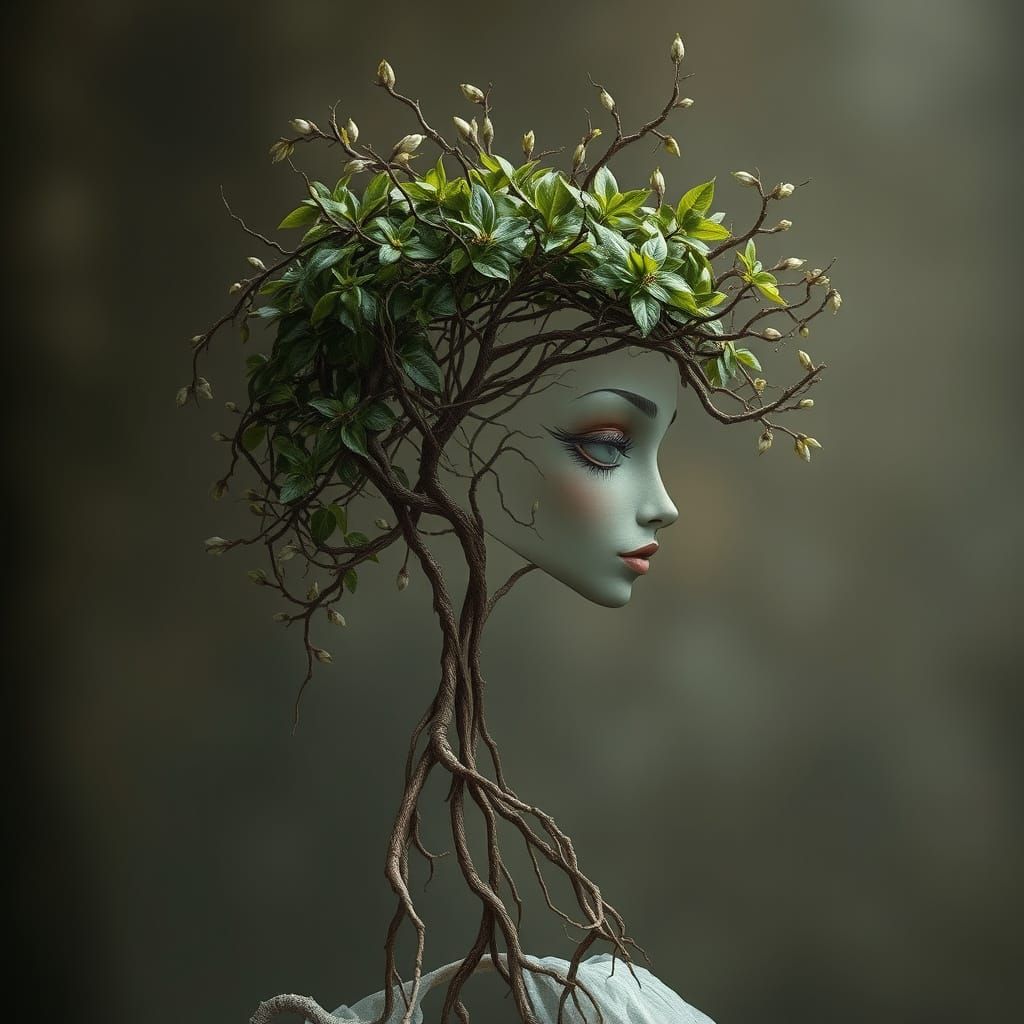 Ethereal Lady of Verdant Whimsy