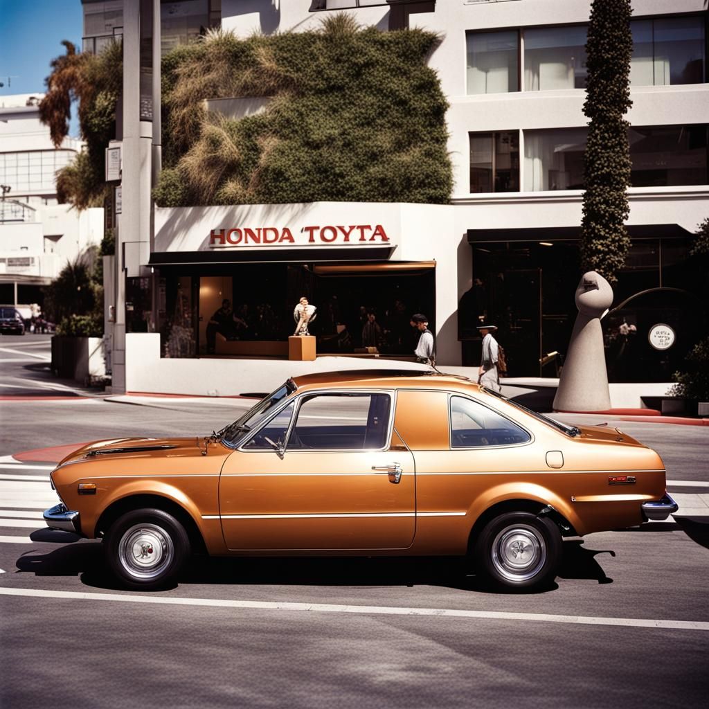 Classic 1970's Corolla on Rodeo Drive, L.A.