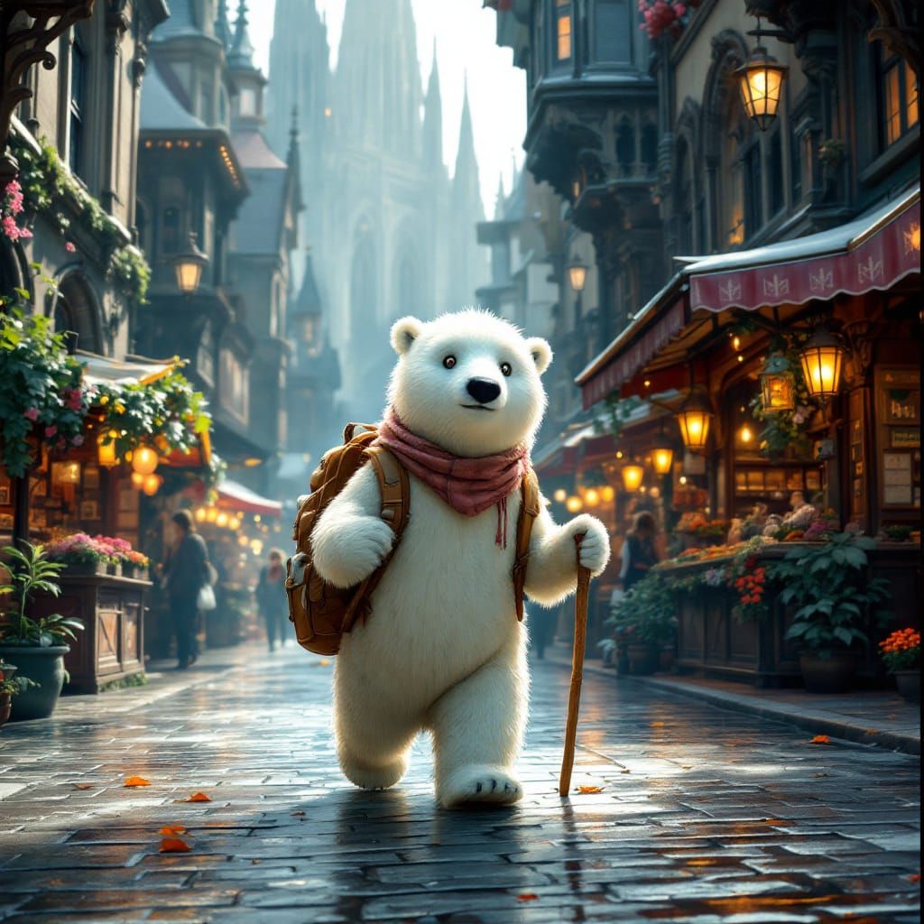 Ice Bear's Cologne Adventure: Fantasy Concept Art