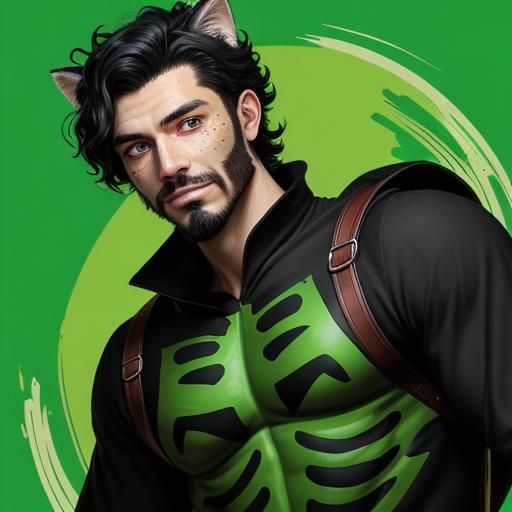 Cajun Man in Cat Costume at Rave