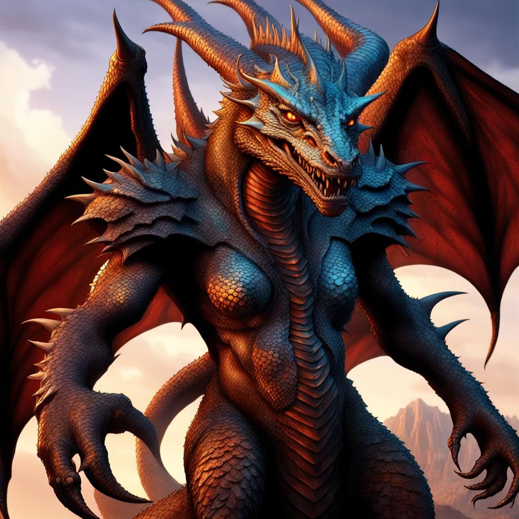 Female Dragonborn Sorcerer from DND