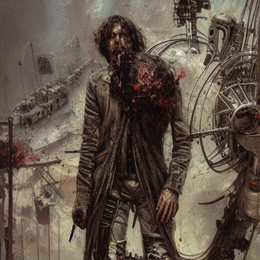 Post-Apocalyptic Metal Frontman in Surreal Horror