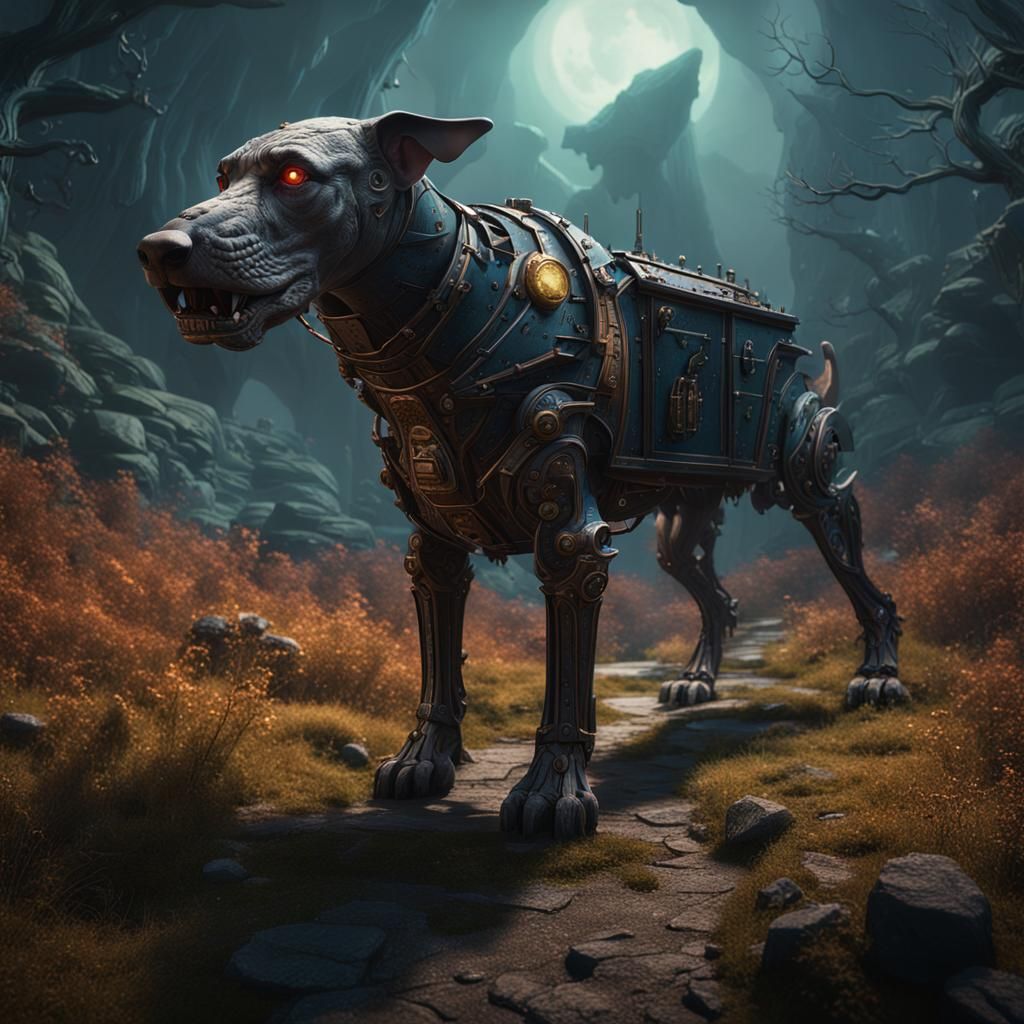 Sci-Fi Hound of the Baskervilles: Detailed Art