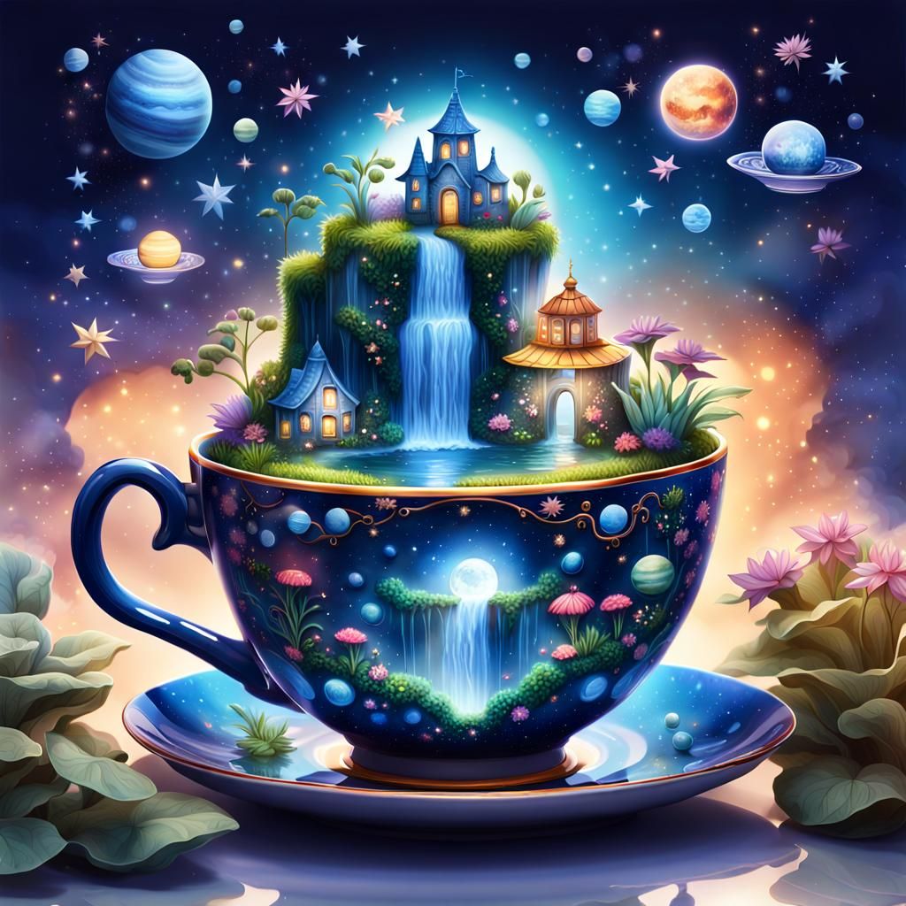 Miniature Magical Garden Wonderland in Fantasy Style