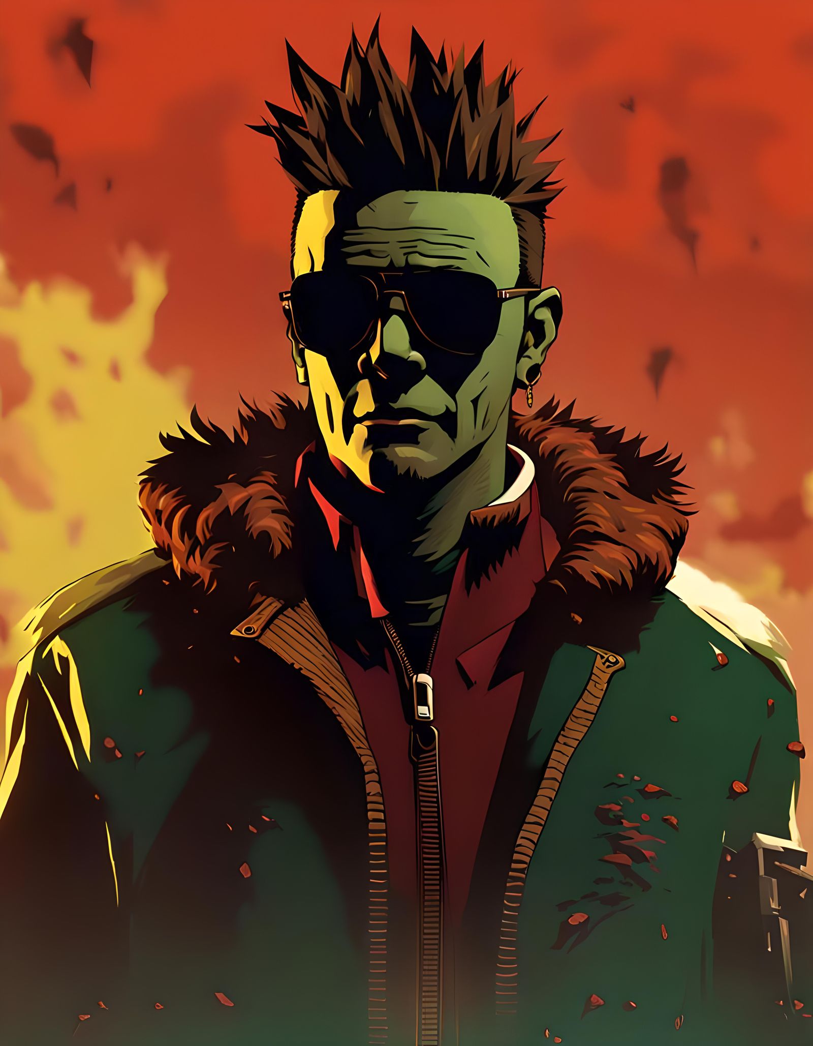 Wayne From Hylics 2 Portrait in Fashionable Jacket
