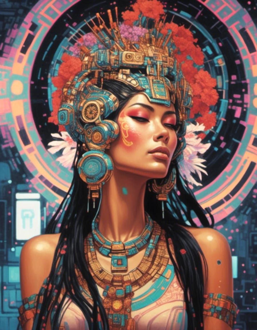 <lora:Sin City:1.0>Mayan Princess