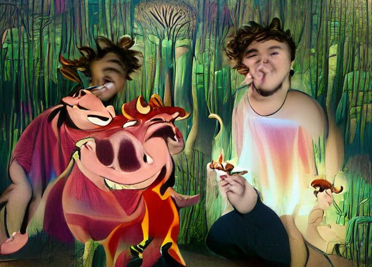 Timon and Pumbaa's Psychedelic Mushroom Trip