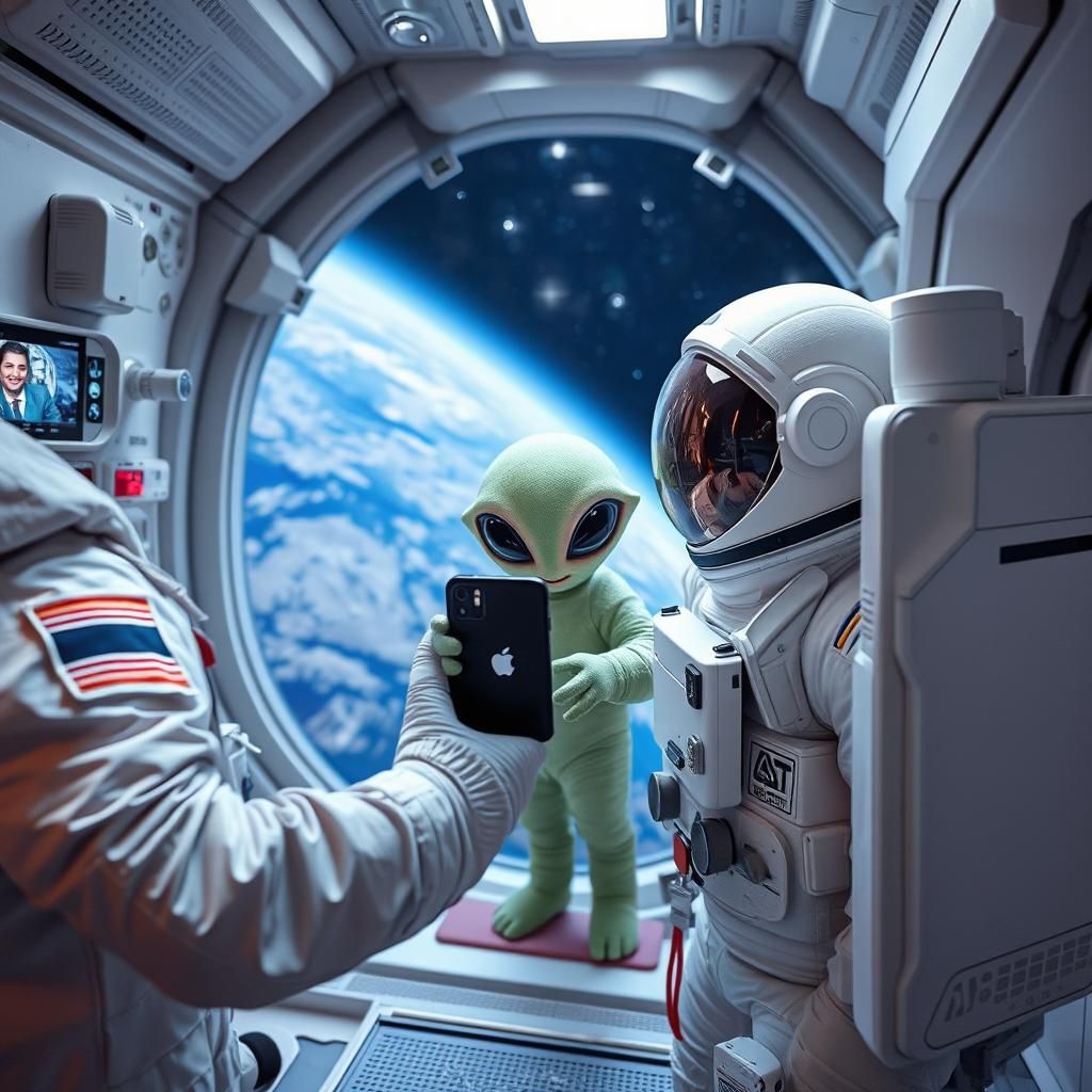 Astronaut Friend Snaps Photo of Passing UFO