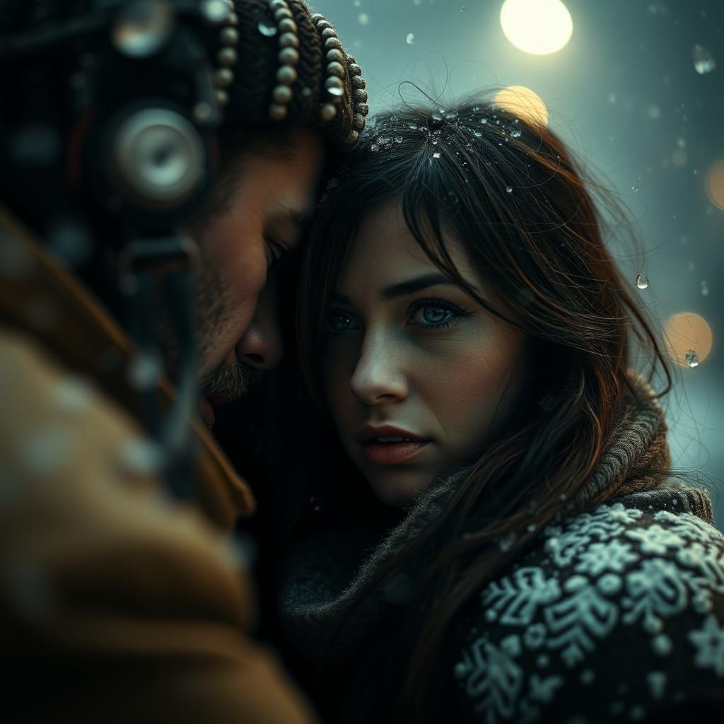 Hyperrealistic Moment Frozen in Time