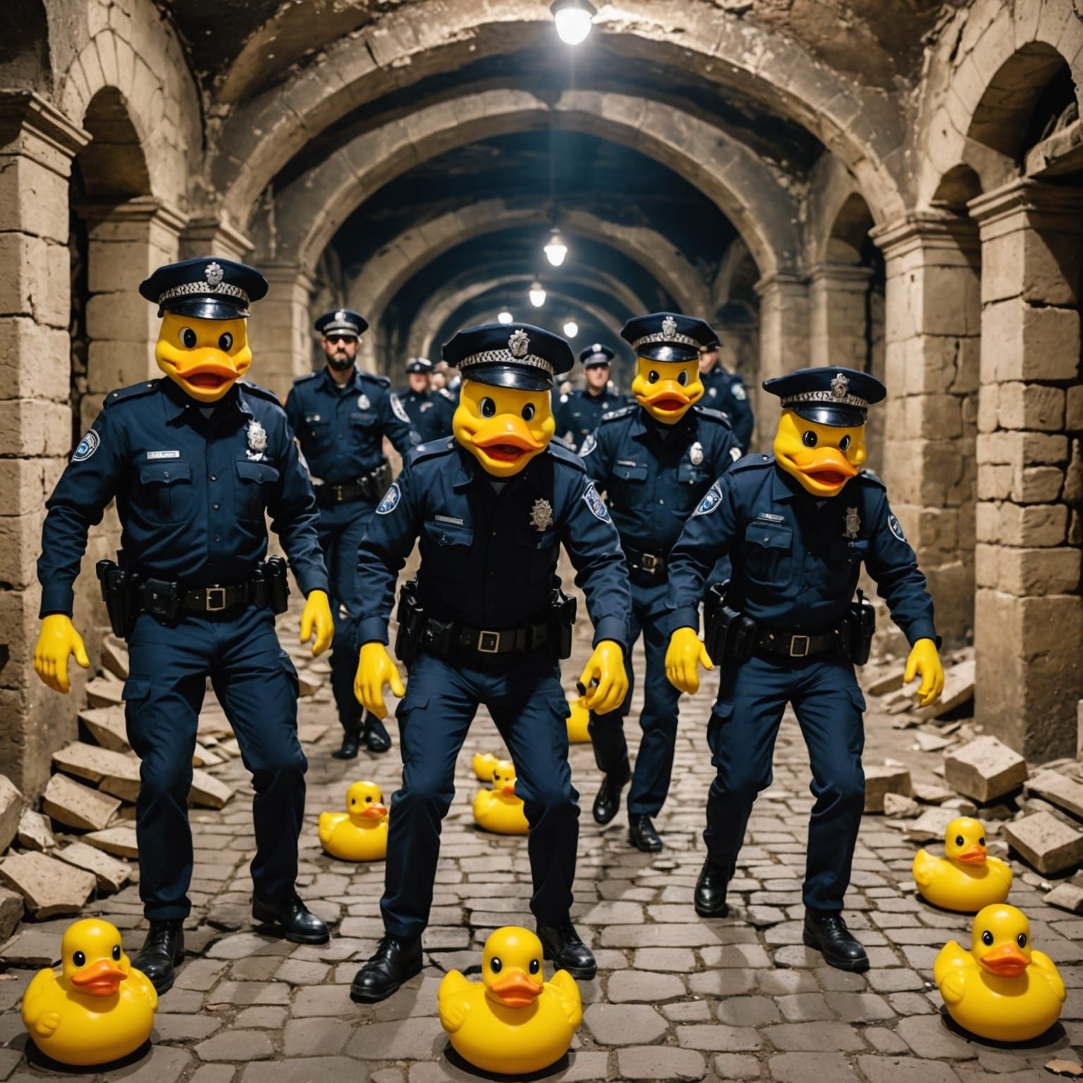 Unkempt rumpled Parisian police officers doing the Twist in ...