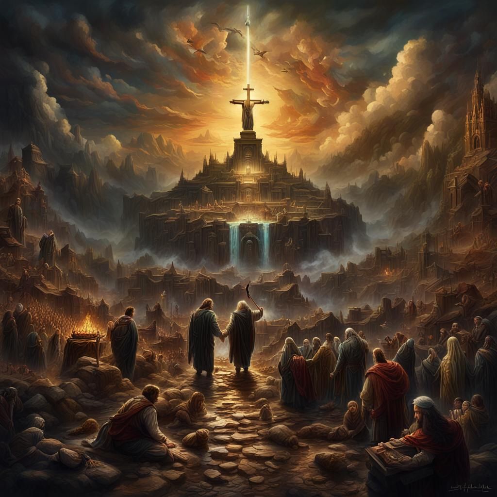 Detailed Matte Painting: Mercy Over Sacrifice