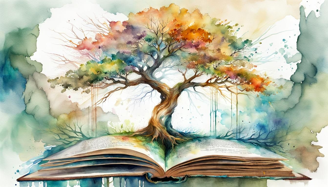 Tree of Life: Digital Watercolor Art
