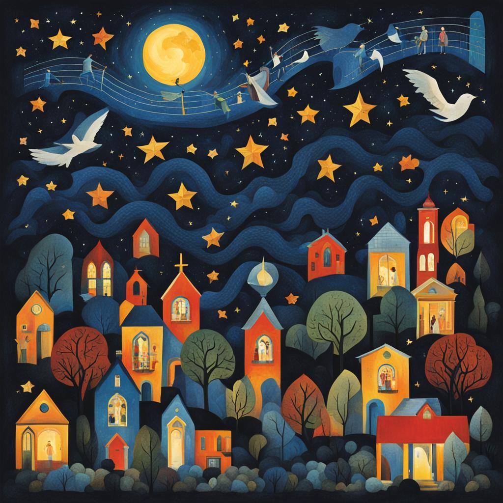 Hymns to the Night: An AI Interpretation