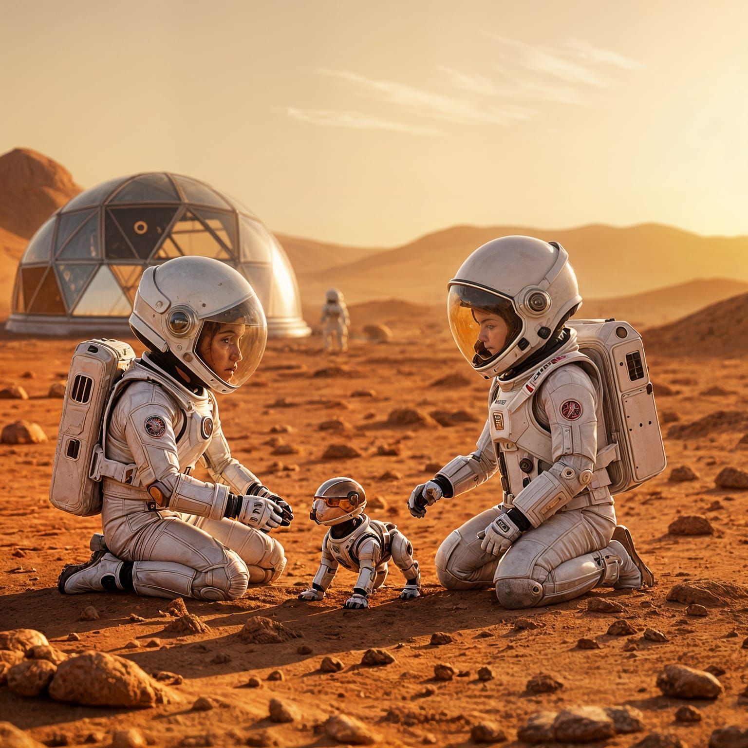 Children Explore Mars With Robotic Dog